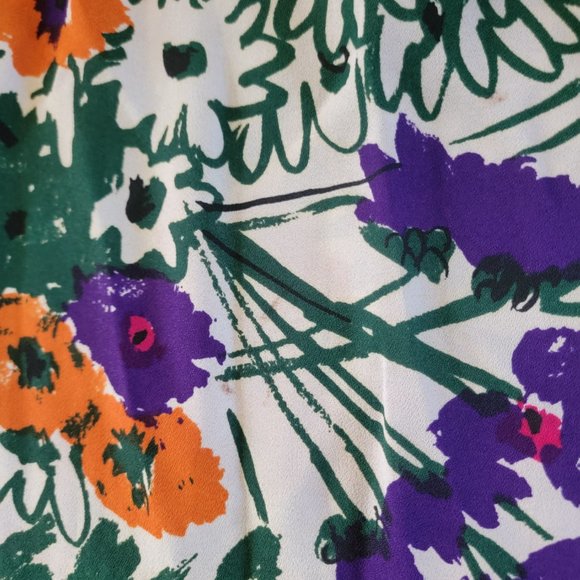 Vera Neumann Vivid Floral Long Skirt - Picture 7 of 14